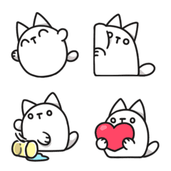 [LINE絵文字] まるまるねこの画像