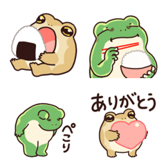 ゆるく動く絵文字カエルの絵文字メイン画像