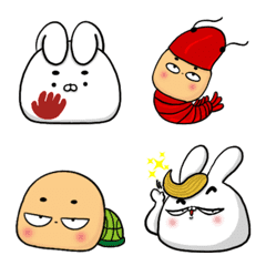 [LINE絵文字] Rabbit ＆ Turtle emotion Revised Versionの画像