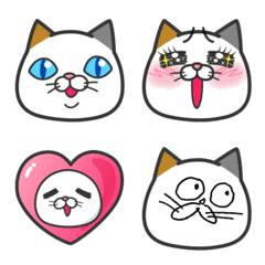 [LINE絵文字] タマ川ヨシ子（猫）絵文字の画像