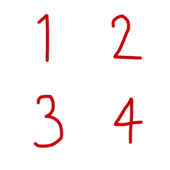 [LINE絵文字] Number cueの画像