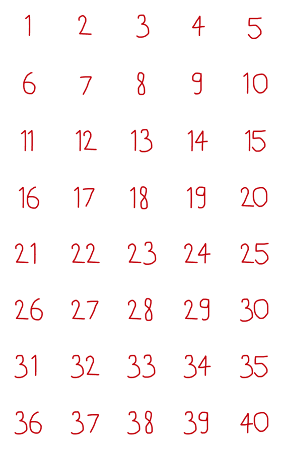 [LINE絵文字]Number cueの画像一覧
