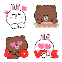 [LINE絵文字] BROWN ＆ CONY LOVELY EVERYDAY EMOJIの画像