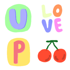 A-Z 0-9 Emoji Cuteの絵文字メイン画像