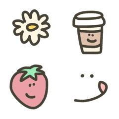 [LINE絵文字] さらっとシンプル絵文字♡の画像
