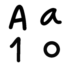 [LINE絵文字] A-Z 1-0 and Punctuation marksの画像