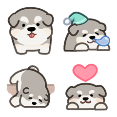 [LINE絵文字] Chubby Alaskan Malamute Puppyの画像