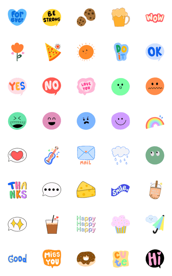 [LINE絵文字]mood emoji cuteの画像一覧