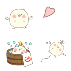 [LINE絵文字] 白いぴよちゃんの画像