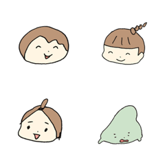 [LINE絵文字] ぽんちゃか絵文字3の画像