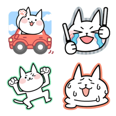 [LINE絵文字] 絵文字でお返事ねこ ver.4の画像