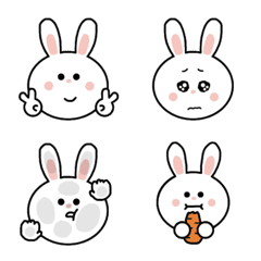[LINE絵文字] うさぎのきもち。の画像