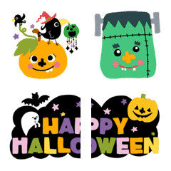 [LINE絵文字] ラ夢のハッピーハロウィン絵文字の画像