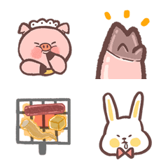 [LINE絵文字] Mid-Autumn Festival cute iconsの画像