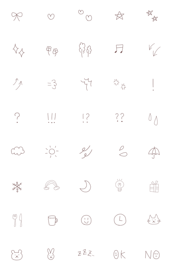 [LINE絵文字]バーガンディのシンプル絵文字の画像一覧