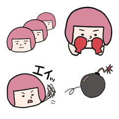 [LINE絵文字] 絵文字でヘルメット子ちゃんの画像