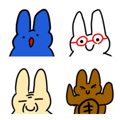 [LINE絵文字] うさぎのぴた郎絵文字の画像