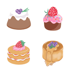 [LINE絵文字] Pastelfinger : cakes.の画像