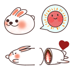 三色団子うさぎ☆つなげて使える絵文字の絵文字メイン画像