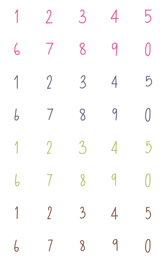 [LINE絵文字]emoji number 1-0の画像一覧