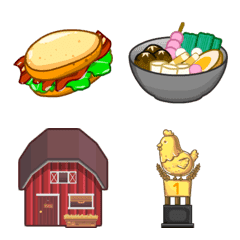 [LINE絵文字] Small Farm Plus : Foods, Places, Rewardの画像