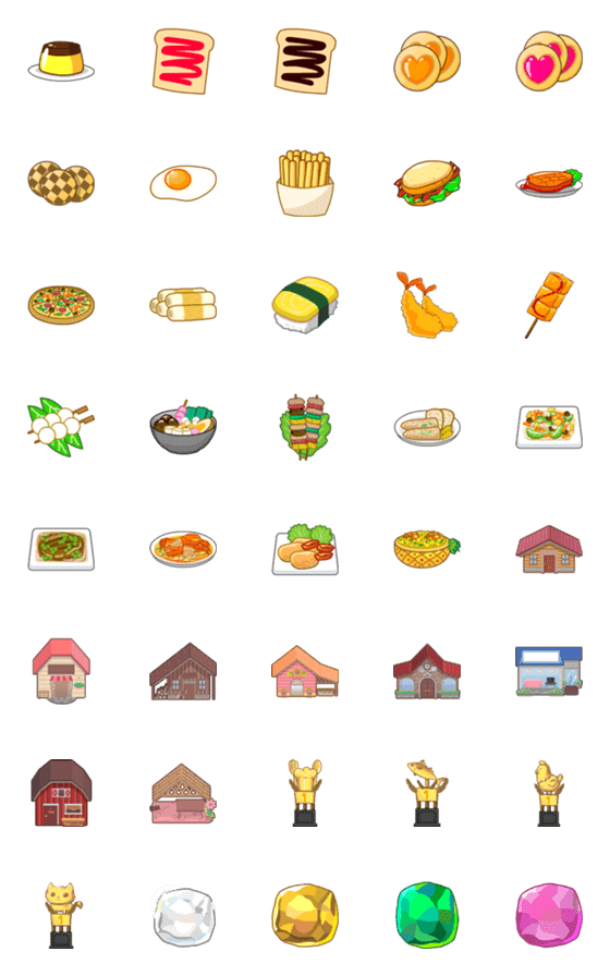 [LINE絵文字]Small Farm Plus : Foods, Places, Rewardの画像一覧