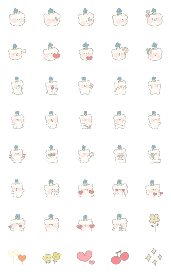 [LINE絵文字]Pikkalik : Emoji Bear 5の画像一覧