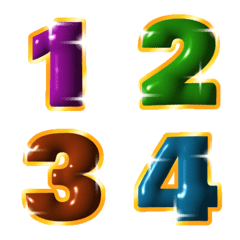 [LINE絵文字] Classic number nonstop emoji 2の画像