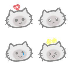 シャム猫もどきの表情絵文字の絵文字メイン画像