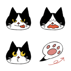 [LINE絵文字] リメイク版ハチワレちゃんの絵文字の画像