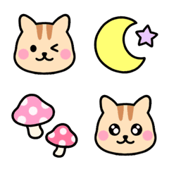 [LINE絵文字] ◆リス絵文字(再販)♪◆の画像