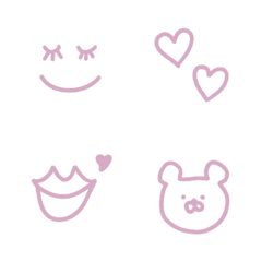 シンプルガーリー♡ピンクの絵文字メイン画像