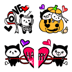 [LINE絵文字] ハロウィン・にゃんにゃんこ13の画像