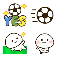 [LINE絵文字] 動くサッカー絵文字⚽️だいふくまるの画像