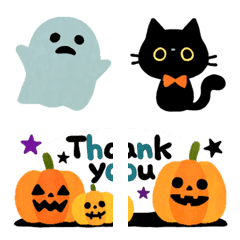 [LINE絵文字] ポップでかわいいハロウィン絵文字の画像