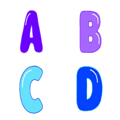 [LINE絵文字] emoji alphabet ABCの画像