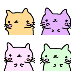 [LINE絵文字] カラフルな動物の絵文字です。の画像
