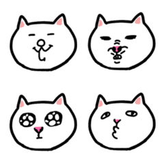 [LINE絵文字] NEKO KAO EMOJIの画像