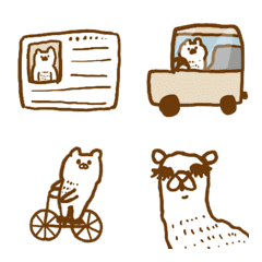 [LINE絵文字] クマときどきラクダの画像