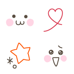 [LINE絵文字] 大人シンプル線画絵文字＊の画像