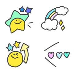 [LINE絵文字] 動くカラフルかわいい絵文字の画像