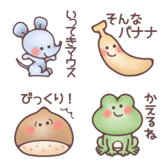 [LINE絵文字] にっこり☻ダジャレEmojiの画像