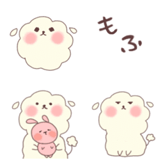 [LINE絵文字] わたぐも犬 ♡の画像