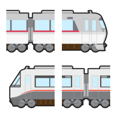 つなげて 遊べる 電車 絵文字 16の絵文字メイン画像