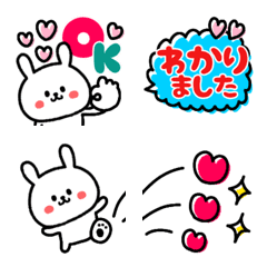 [LINE絵文字] 毎日うさぎ♥スタンプにも❗の画像