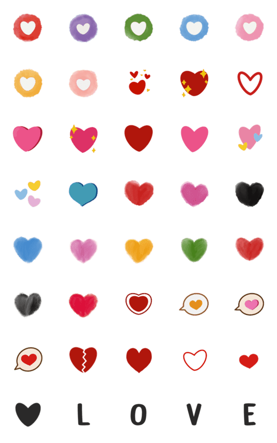 [LINE絵文字]Heart 1の画像一覧