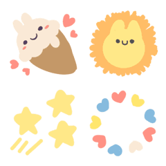 [LINE絵文字] Cutie rabbit emojiの画像