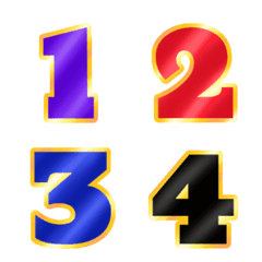 [LINE絵文字] Classic number nonstop emoji 3の画像