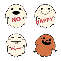 [LINE絵文字] halloween Emoji of various ghostsの画像
