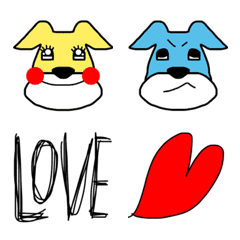 [LINE絵文字] ミニチュアシュナウザー絵文字色付きAAAの画像